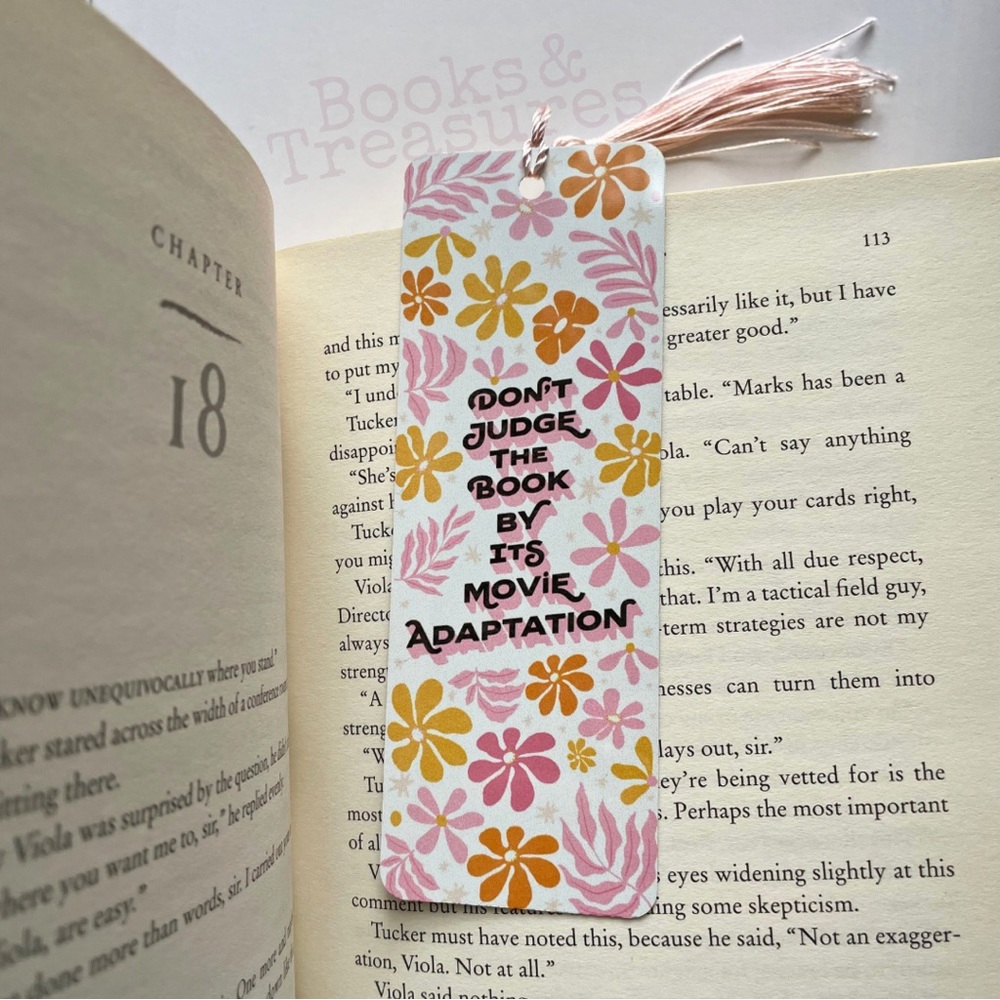 Don’t Judge Metal Bookmark Handmade